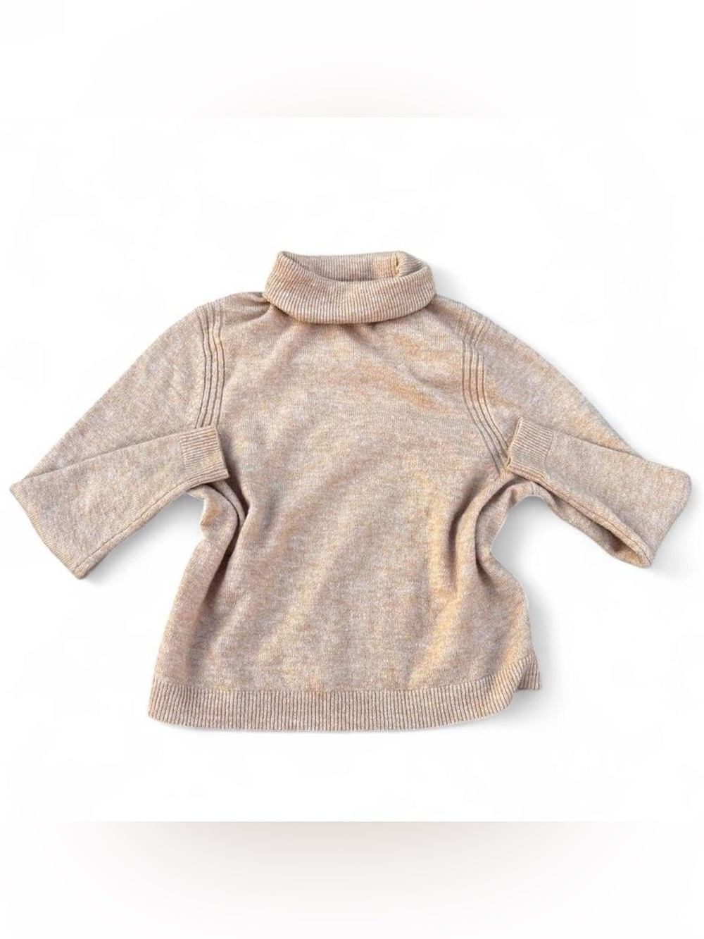 Women's Cashmere-Blend Turtleneck Sweater - Camel